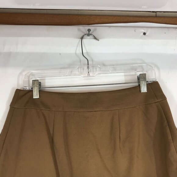 J. JILL -WOMEN'S SMALL PETITE - ACORN TAN BUTTON UP SKIRT - Picture 5 of 10